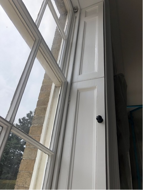 Restored interior shutters